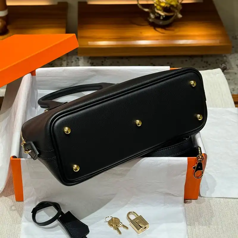 Affordable Hermes Bolide 25 Bag Epsom Leather Gold Hardware In Black