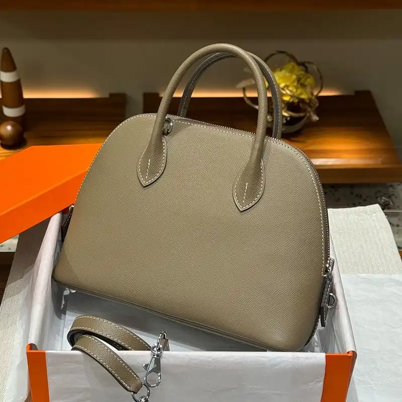 Cheap Hermes Bolide 25 Bag Epsom Leather Palladium Hardware In Khaki