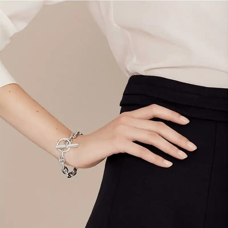 Affordable Hermes Chaine D'ancre Bracelet In Silver