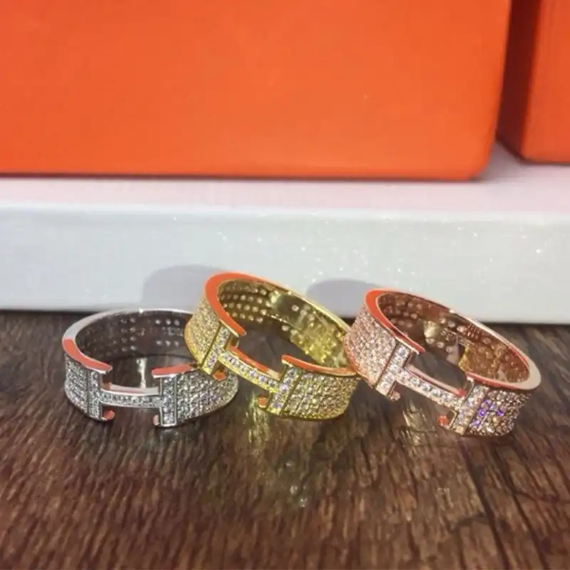 Affordable Hermes Clic H Crystal Ring