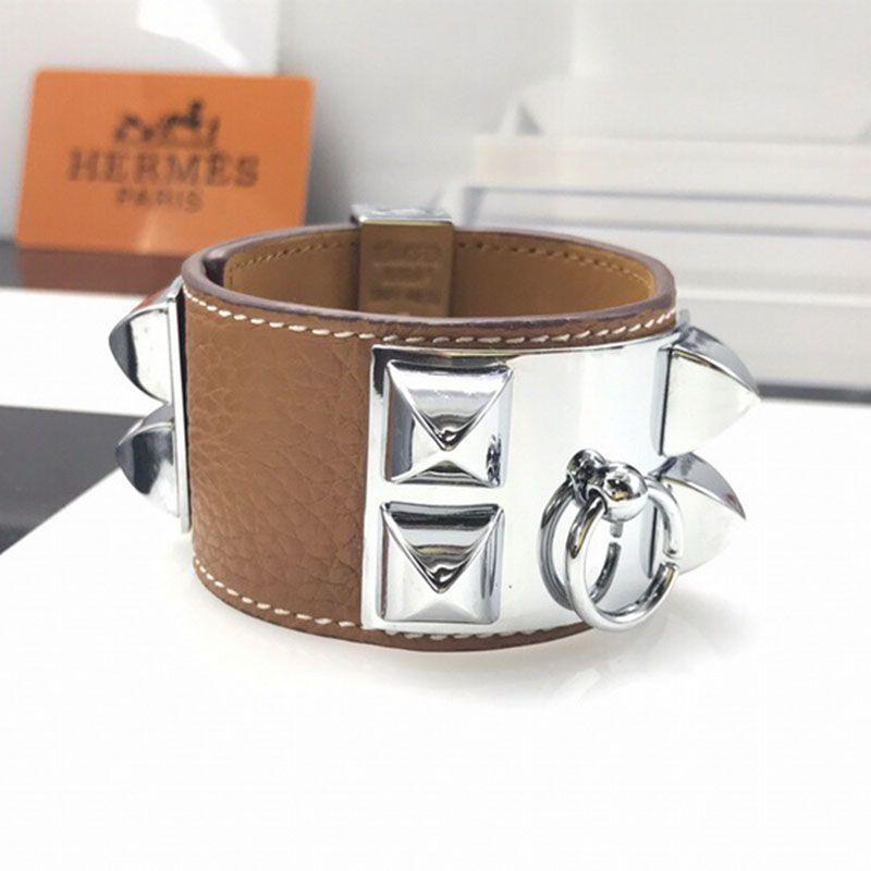 Hermes Large Collier De Chien Bracelets