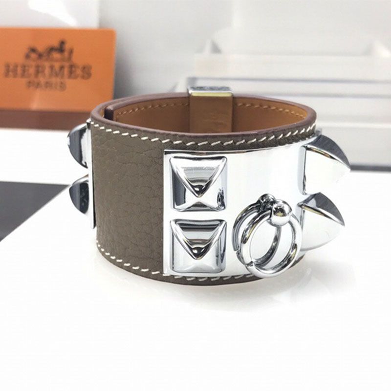 Hermes Large Collier De Chien Bracelets