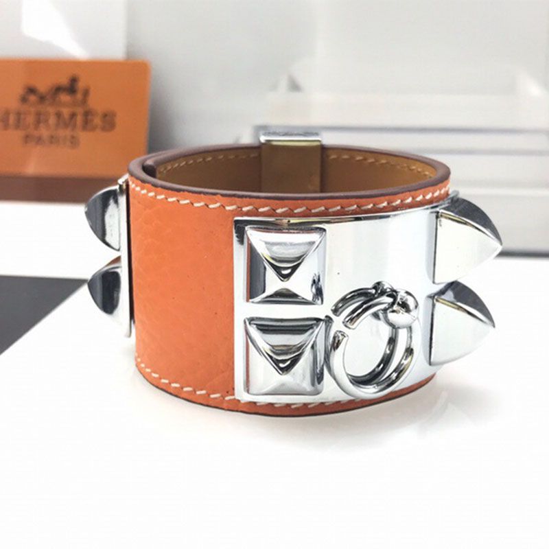 Hermes Large Collier De Chien Bracelets