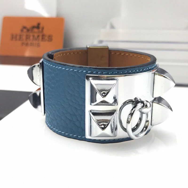 Hermes Large Collier De Chien Bracelets