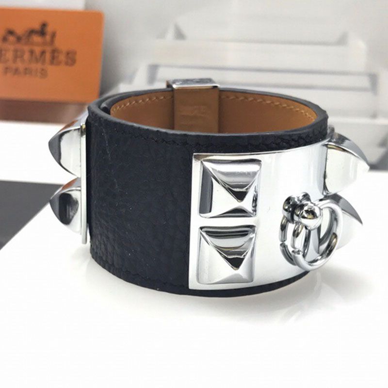 Hermes Large Collier De Chien Bracelets