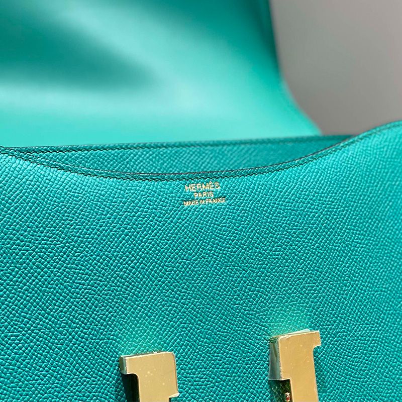 Hermes Constance Bag Epsom Leather Gold Hardware In Verona Green