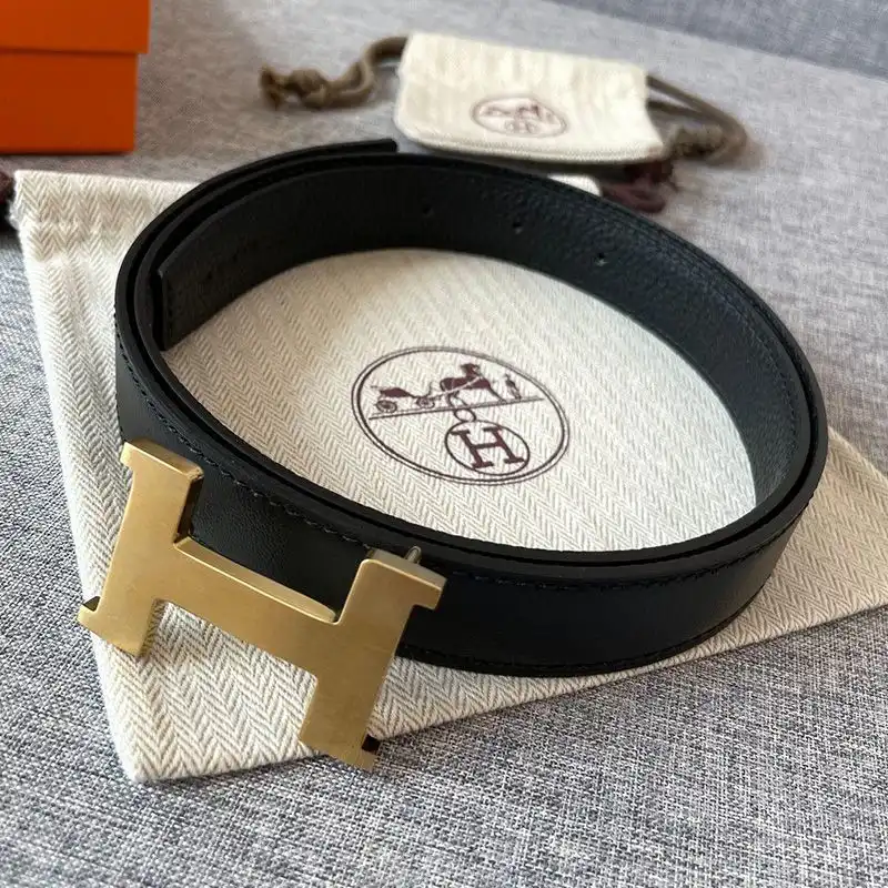 Hermes Constance H 25 Reversible Belt Leather In Black Grey