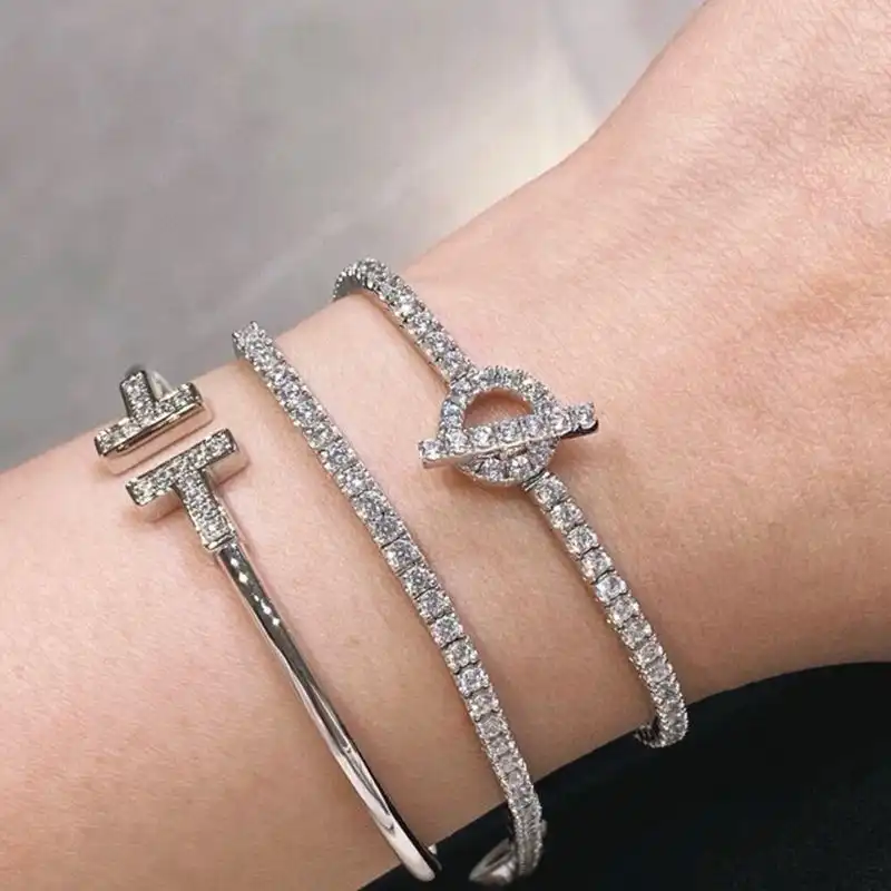 Affordable Hermes Crystals Finesse Bracelets