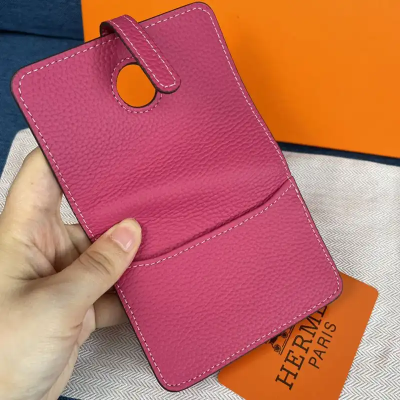 Cheap Hermes Dogon Card Holder Togo Leather Palladium Hardware In Rose