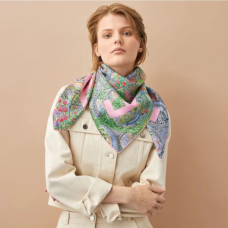 Hermes Eleftheria Shawl 140 In Pink