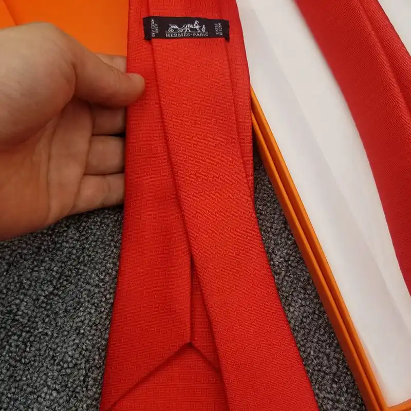 Affordable Hermes Faconnee H Bicolore Tie In Red