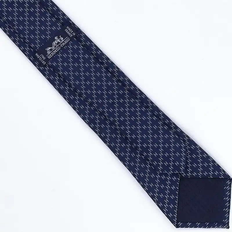 Affordable Hermes Faconnee H Tie In Blue