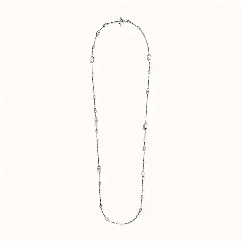 Affordable Hermes Farandole Long Necklace In Silver