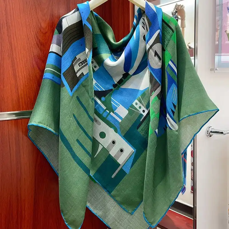 Affordable Hermes First & Chic Shawl 140 In Green