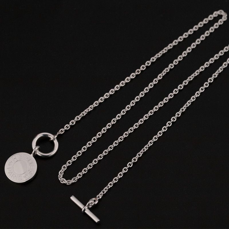 Hermes Gambade Necklace In Silver