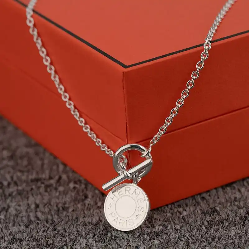 Affordable Hermes Gambade Necklace In Silver