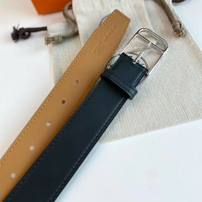 Cheap Hermes H Romain 35 Belt Taurillon Gaucho Leather In Black