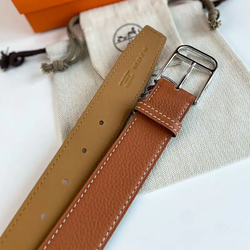 Cheap Hermes H Romain 35 Belt Taurillon Gaucho Leather In Brown