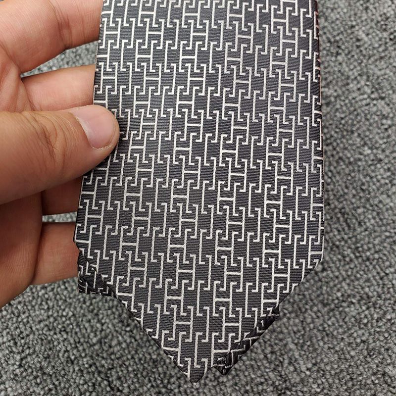 Hermes H Sabot Tall Tie In Grey