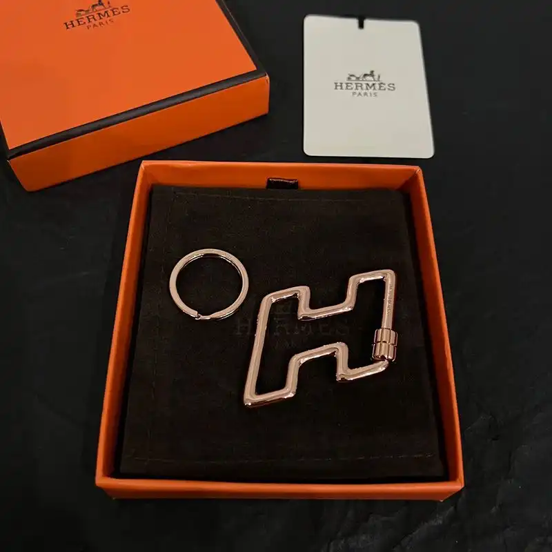 Affordable Hermes H Too Speed Keyring Metal In Gold