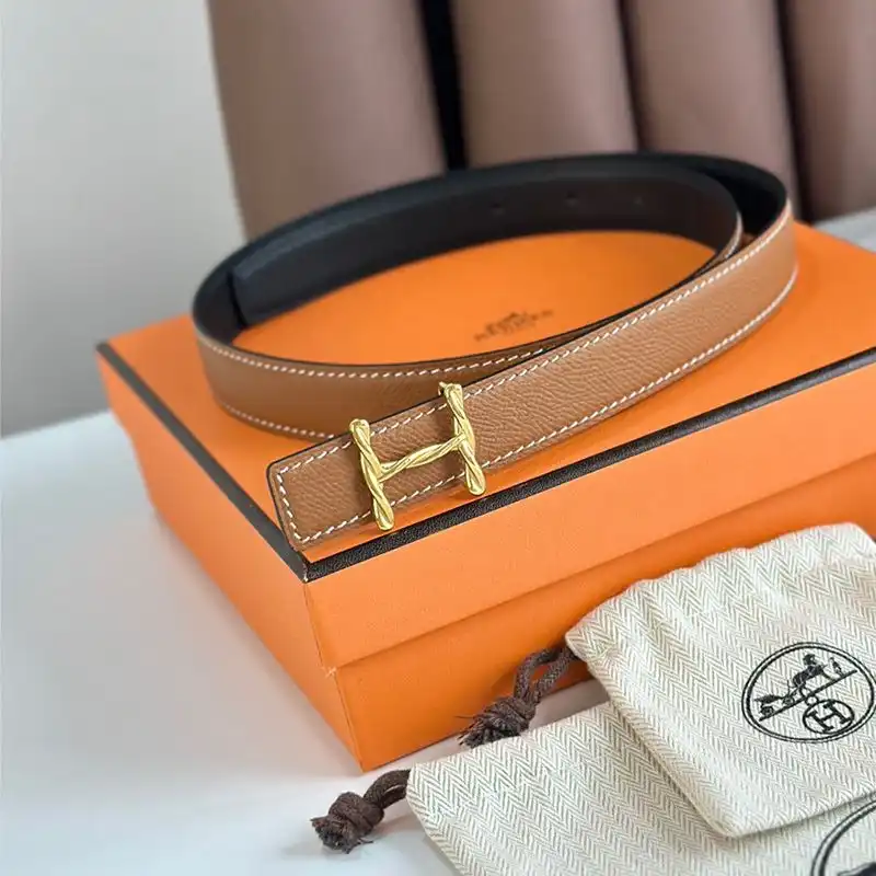 Affordable Hermes H Torsade 24 Reversible Belt Leather In Black Brown