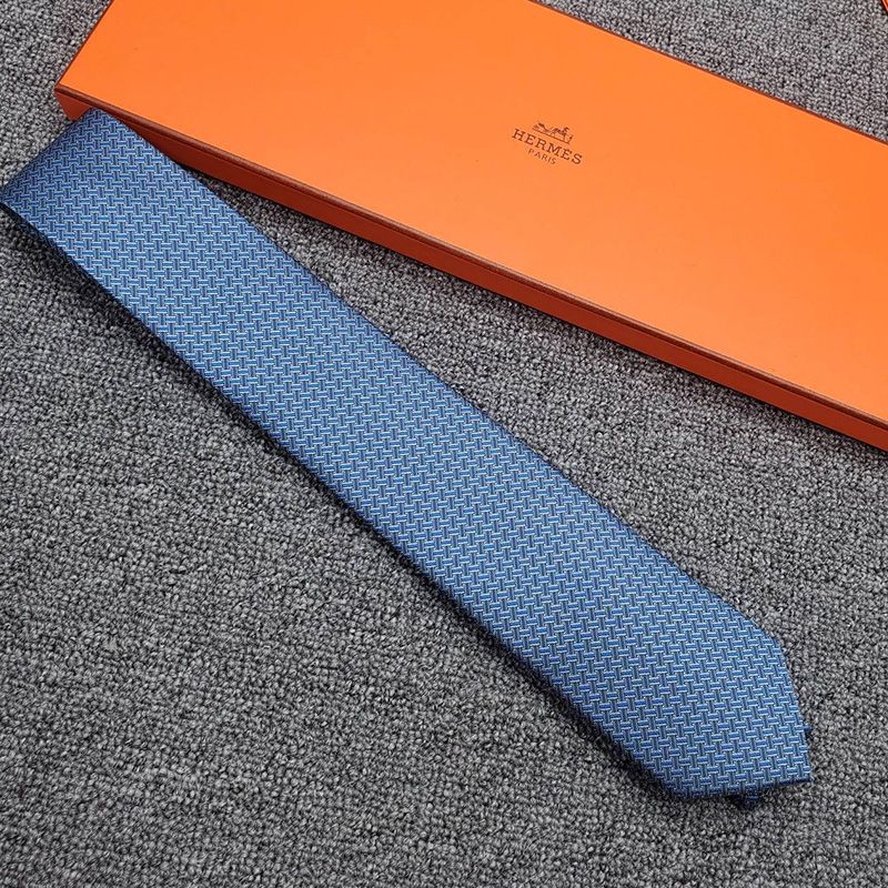 Hermes H En Biais Tie In Blue