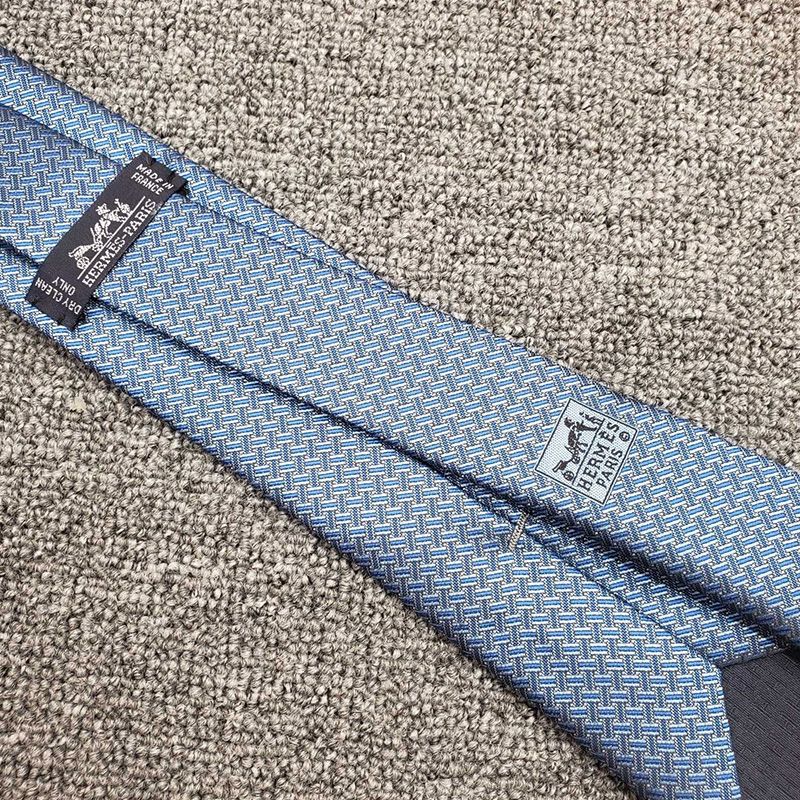 Hermes H En Biais Tie In Blue