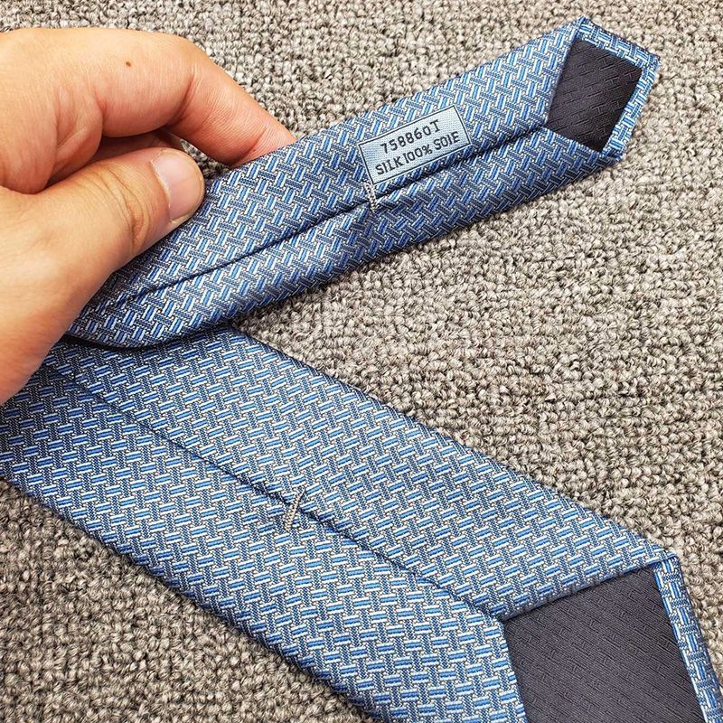 Hermes H En Biais Tie In Blue