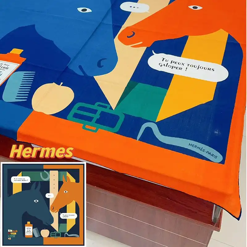 Affordable Hermes Is This A Love Story Shawl 140 In Blue