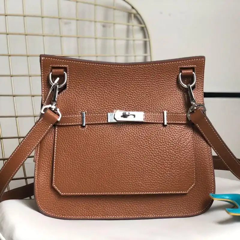 Affordable Hermes Jypsiere Bag Clemence Leather Palladium Hardware In Caramel