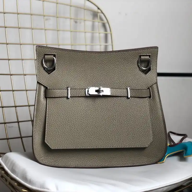 Affordable Hermes Jypsiere Bag Clemence Leather Palladium Hardware In Khaki