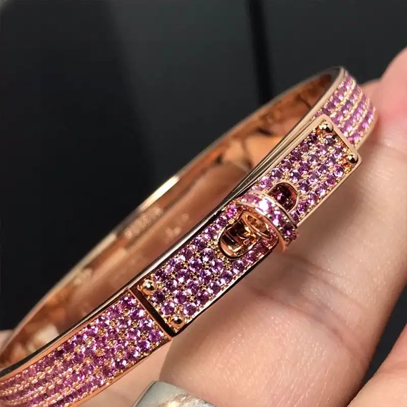 Cheap Hermes Amethyst Bracelet In Gold