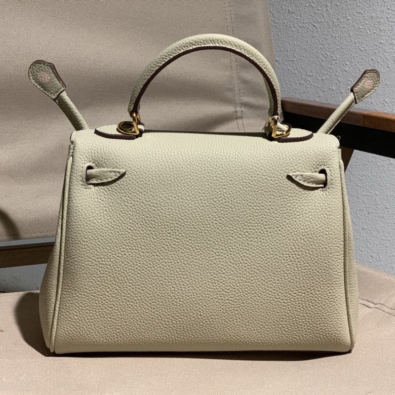 Hermes Kelly Bag with Bear Print Togo Leather Gold Hardware In Grey