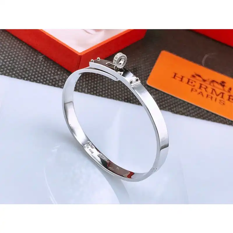 Cheap Hermes Kelly Bracelet In Silver