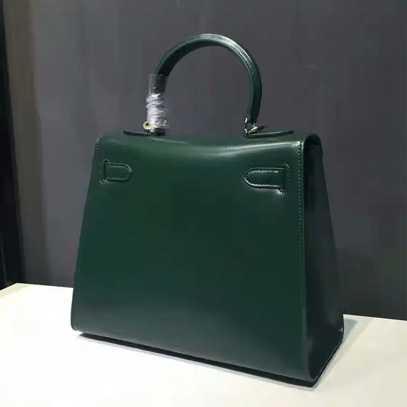 Affordable Hermes Kelly Bag Box Leather Gold Hardware In Green