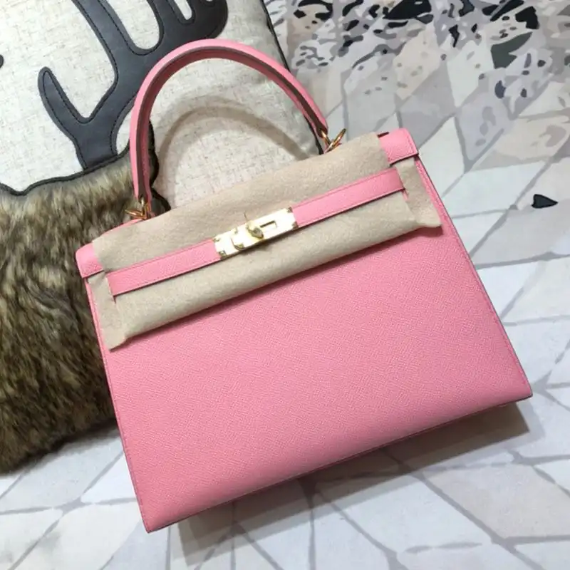 Affordable Hermes Kelly Bag Epsom Leather Gold Hardware In Pink