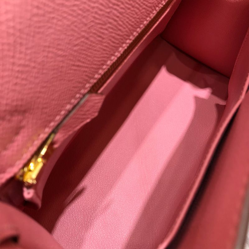 Hermes Kelly Bag Epsom Leather Gold Hardware In Pink