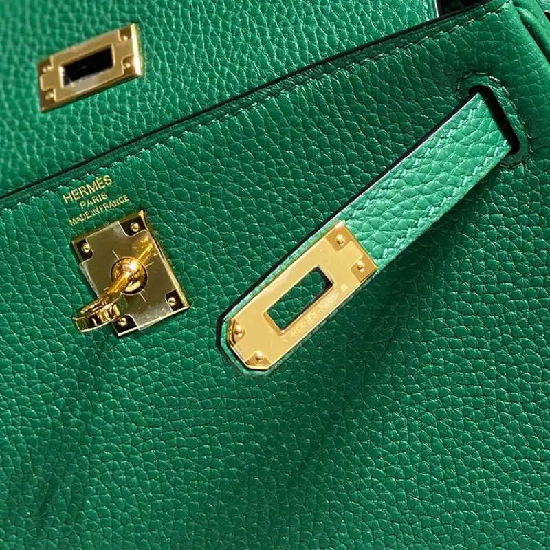 Affordable Hermes Kelly Bag Togo Leather Gold Hardware In Green