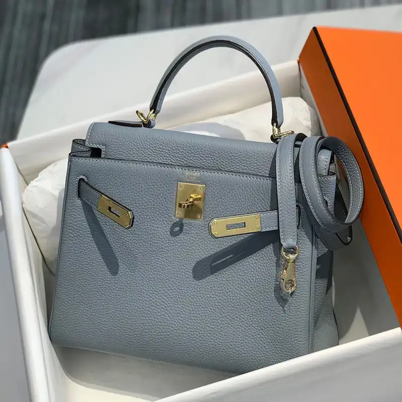 Affordable Hermes Kelly Bag Togo Leather Gold Hardware In Sky Blue