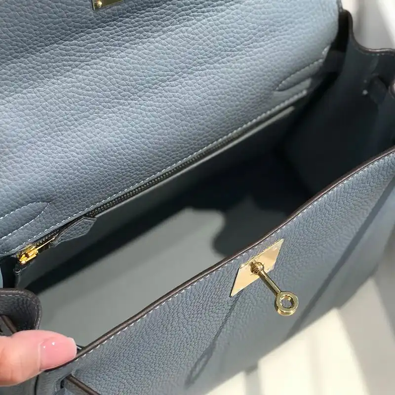 Affordable Hermes Kelly Bag Togo Leather Gold Hardware In Sky Blue