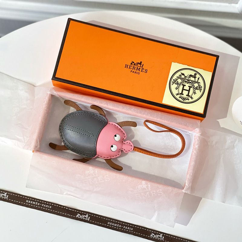 Hermes Ladybug Charm Leather