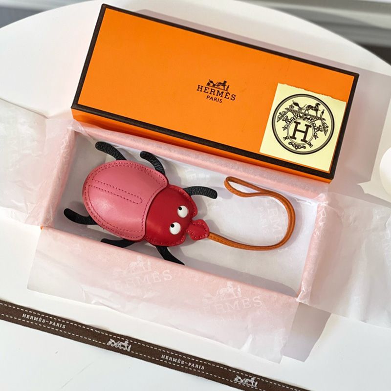 Hermes Ladybug Charm Leather