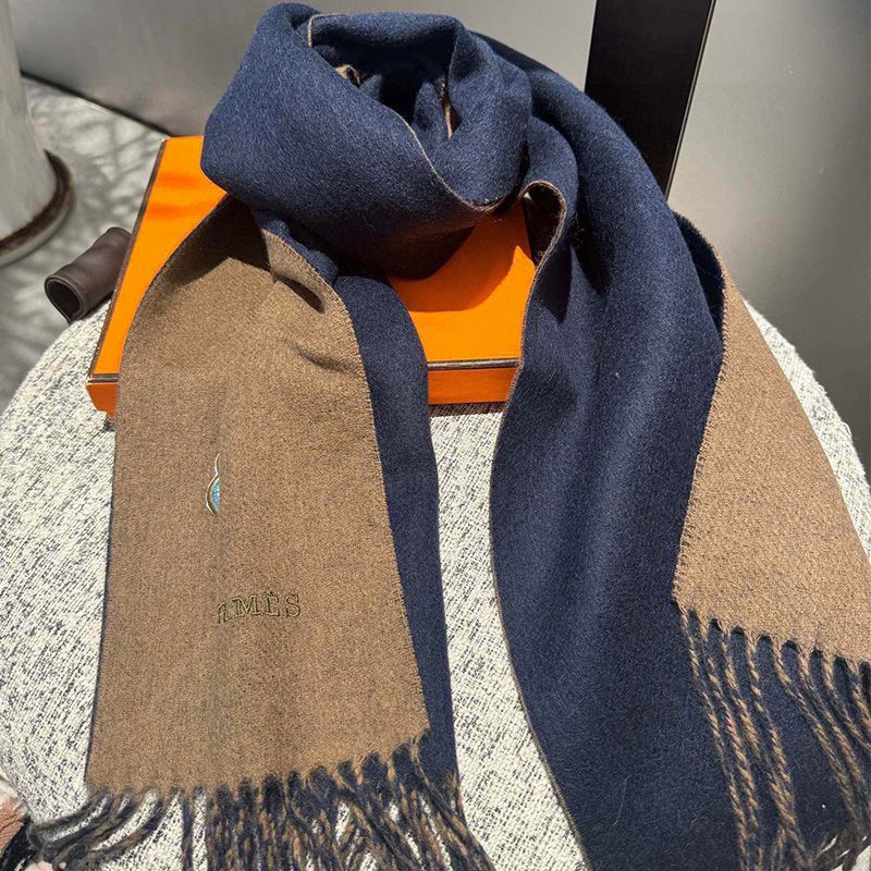 Hermes Lucky Stole In Brown