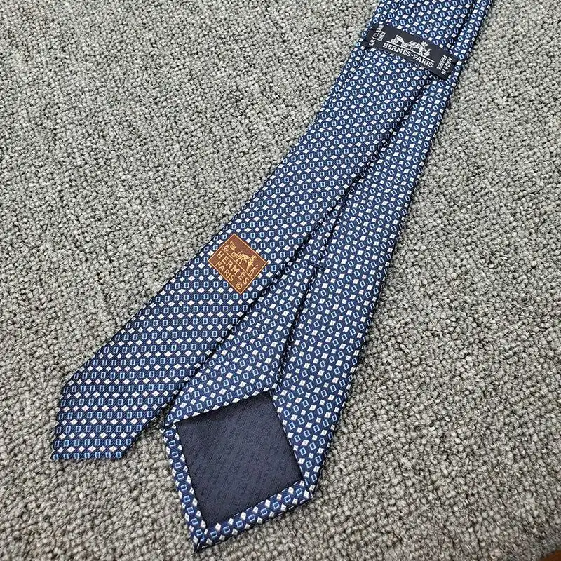 Affordable Hermes Maillon Shirting Tie In Blue