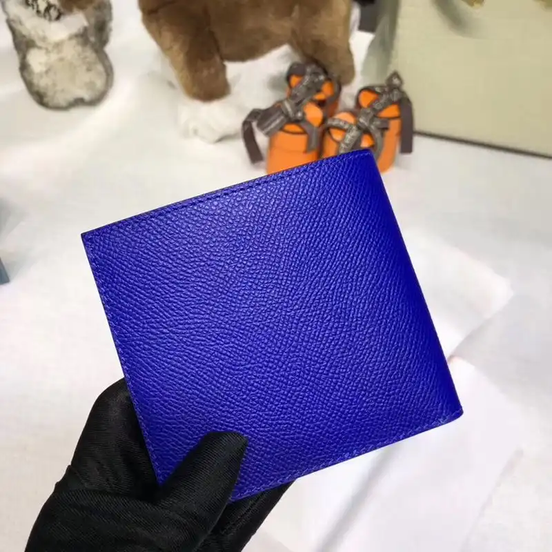Cheap Hermes MC? Copernic Compact Wallet Epsom Calfskin In Blue