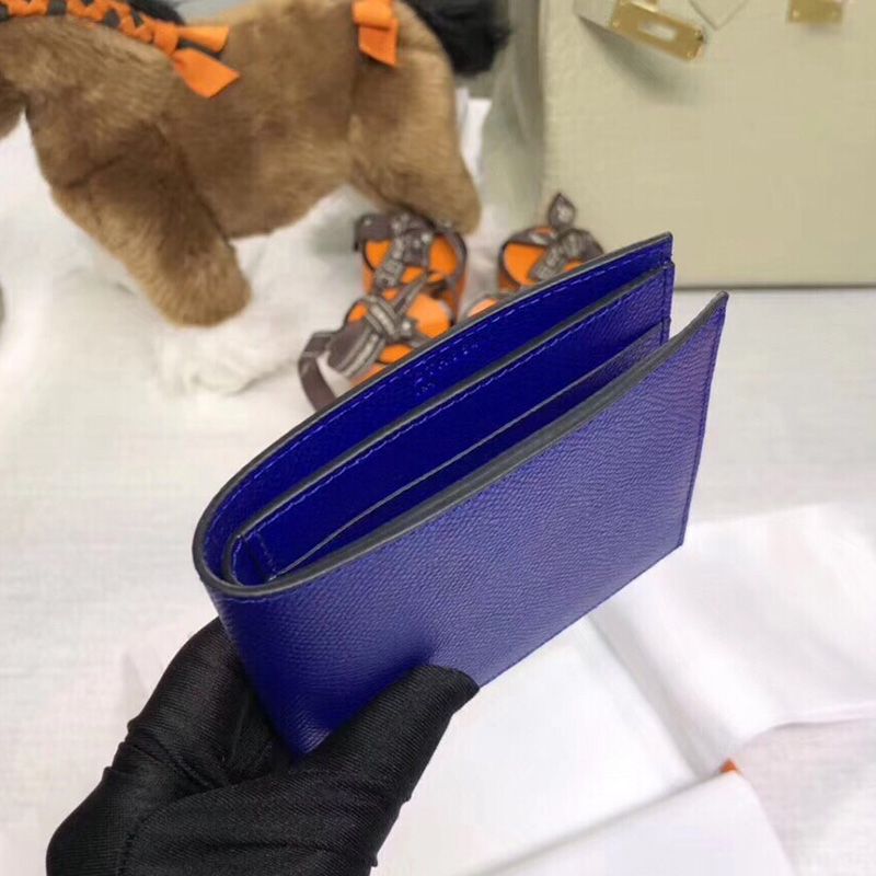Cheap Hermes MC? Copernic Compact Wallet Epsom Calfskin In Blue