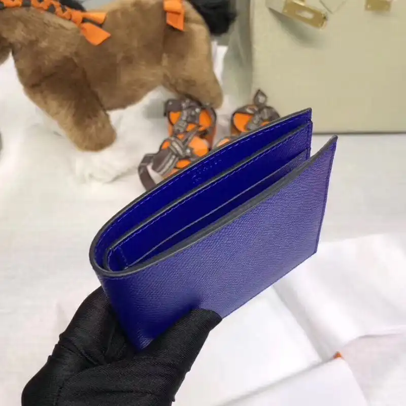 Cheap Hermes MC? Copernic Compact Wallet Epsom Calfskin In Blue