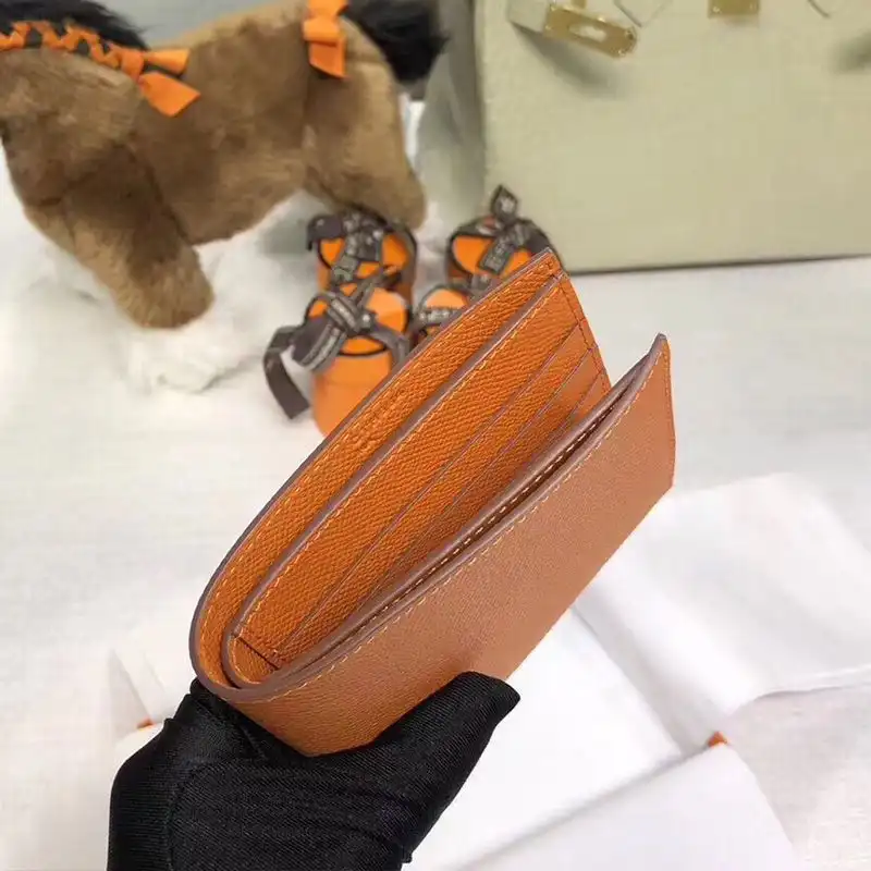 Cheap Hermes MC? Copernic Compact Wallet Epsom Calfskin In Orange