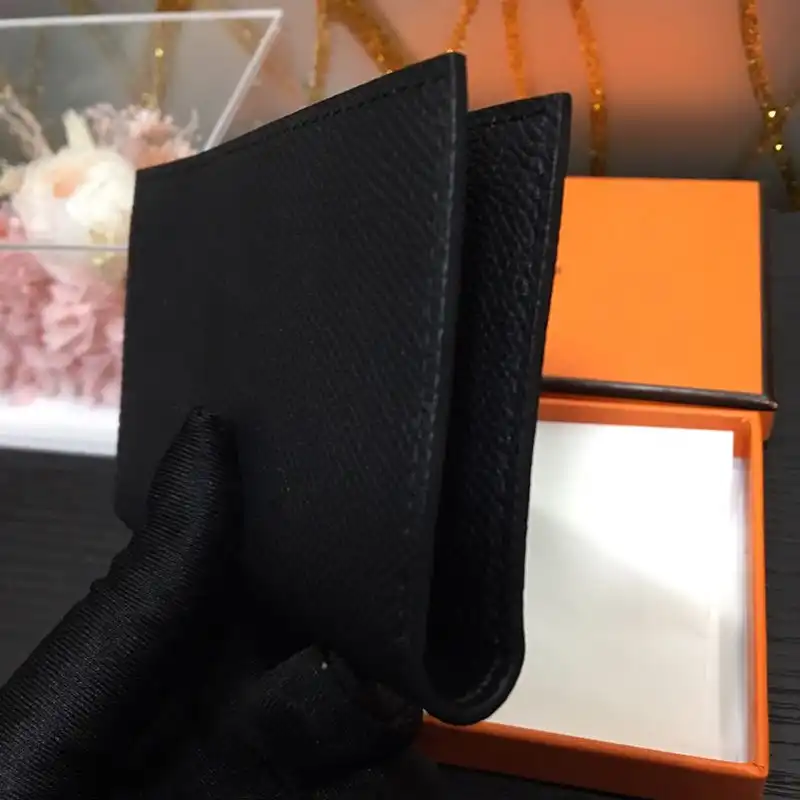 Cheap Hermes MC? Euclide Card Holder Epsom Calfskin In Black
