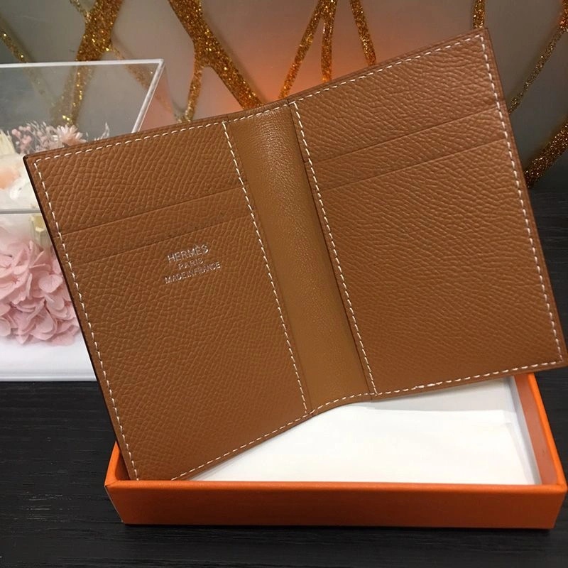 Cheap Hermes MC? Euclide Card Holder Epsom Calfskin In Brown